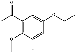 1-(5-Ethoxy-3-fluoro-2-methoxyphenyl)ethanone Structure