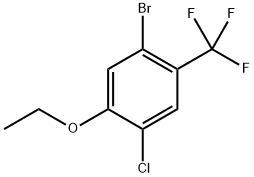 1-Bromo-4-chloro-5-ethoxy-2-(trifluoromethyl)benzene Structure