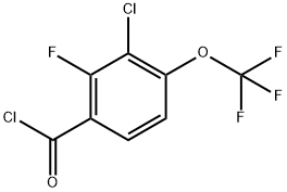 3-Chloro-2-fluoro-4-(trifluoromethoxy)benzoyl chloride Structure