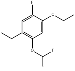 1-(Difluoromethoxy)-5-ethoxy-2-ethyl-4-fluorobenzene Structure