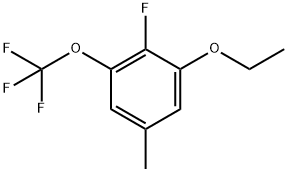 1-Ethoxy-2-fluoro-5-methyl-3-(trifluoromethoxy)benzene Structure