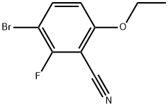 3-Bromo-6-ethoxy-2-fluorobenzonitrile Structure