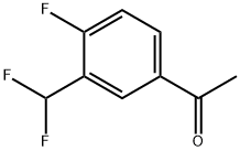 1-[3-(Difluoromethyl)-4-fluorophenyl]ethanone Structure