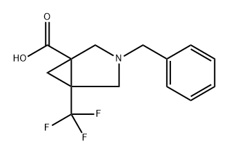 3-(Phenylmethyl)-5-(trifluoromethyl)-3-azabicyclo[3.1.0]hexane-1-carboxylic acid Structure