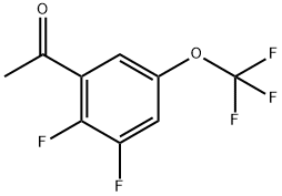 1-[2,3-Difluoro-5-(trifluoromethoxy)phenyl]ethanone Structure