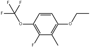 1-Ethoxy-3-fluoro-2-methyl-4-(trifluoromethoxy)benzene Structure