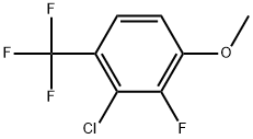 2-Chloro-3-fluoro-4-methoxy-1-(trifluoromethyl)benzene Structure