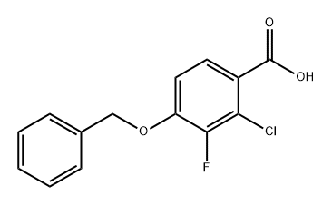 4-(Benzyloxy)-2-chloro-3-fluorobenzoic acid Structure