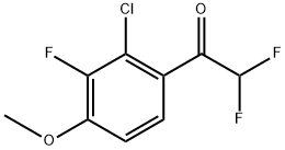 1-(2-Chloro-3-fluoro-4-methoxyphenyl)-2,2-difluoroethanone Structure