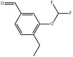 3-(Difluoromethoxy)-4-ethylbenzaldehyde Structure