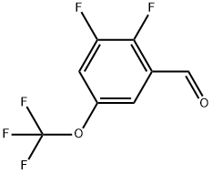 2,3-Difluoro-5-(trifluoromethoxy)benzaldehyde Structure