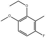 2-ethoxy-4-fluoro-1-methoxy-3-methylbenzene Structure