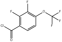 2,3-Difluoro-4-(trifluoromethoxy)benzoyl chloride Structure