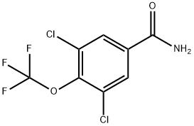 3,5-Dichloro-4-(trifluoromethoxy)benzamide Structure