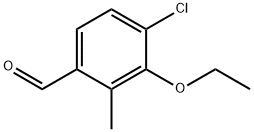 4-Chloro-3-ethoxy-2-methylbenzaldehyde Structure