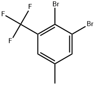 1,2-dibromo-5-methyl-3-(trifluoromethyl)benzene Structure