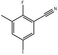 2-Fluoro-5-iodo-3-methylbenzonitrile Structure