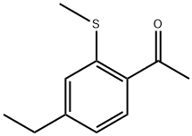 1-(4-ethyl-2-(methylthio)phenyl)ethanone Structure
