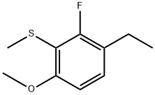 (3-ethyl-2-fluoro-6-methoxyphenyl)(methyl)sulfane Structure