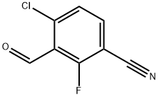 4-Chloro-2-fluoro-3-formylbenzonitrile Structure