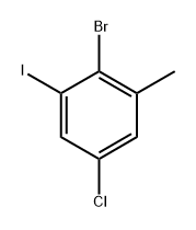 2-Bromo-5-chloro-1-iodo-3-methylbenzene Structure