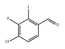 4-Chloro-3-fluoro-2-iodobenzaldehyde Structure