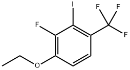 1-Ethoxy-2-fluoro-3-iodo-4-(trifluoromethyl)benzene Structure