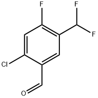 2-chloro-5-(difluoromethyl)-4-fluorobenzaldehyde Structure