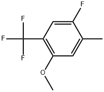 1-Fluoro-4-methoxy-2-methyl-5-(trifluoromethyl)benzene Structure