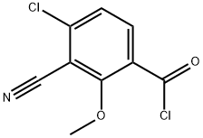 4-Chloro-3-cyano-2-methoxybenzoyl chloride Structure