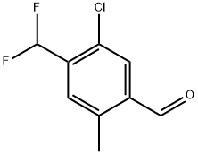 5-Chloro-4-(difluoromethyl)-2-methylbenzaldehyde Structure