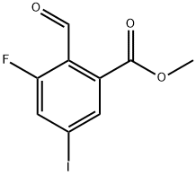 methyl 3-fluoro-2-formyl-5-iodobenzoate Structure