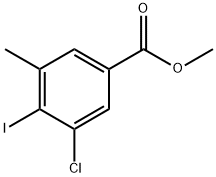 Methyl 3-chloro-4-iodo-5-methylbenzoate Structure