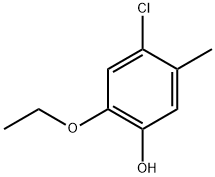 4-chloro-2-ethoxy-5-methylphenol Structure