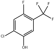 2-Chloro-4-fluoro-5-(trifluoromethyl)phenol Structure