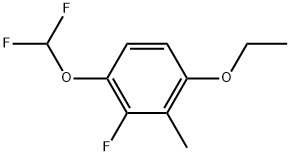 1-(Difluoromethoxy)-4-ethoxy-2-fluoro-3-methylbenzene Structure