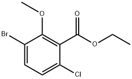 Ethyl 3-bromo-6-chloro-2-methoxybenzoate Structure