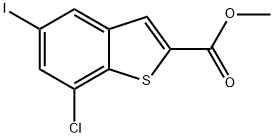 methyl 7-chloro-5-iodobenzo[b]thiophene-2-carboxylate Structure