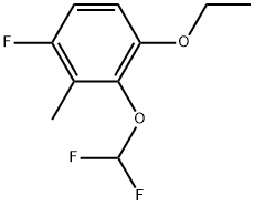 2-(Difluoromethoxy)-1-ethoxy-4-fluoro-3-methylbenzene Structure