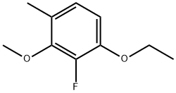 1-Ethoxy-2-fluoro-3-methoxy-4-methylbenzene 구조식 이미지