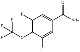 3,5-Difluoro-4-(trifluoromethoxy)benzamide Structure