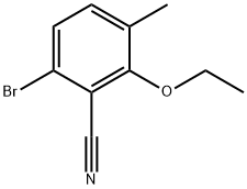 6-Bromo-2-ethoxy-3-methylbenzonitrile Structure