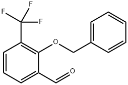 2-(Benzyloxy)-3-(trifluoromethyl)benzaldehyde Structure