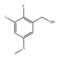 (2-Fluoro-3-iodo-5-methoxyphenyl)methanol Structure