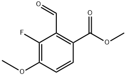 methyl 3-fluoro-2-formyl-4-methoxybenzoate Structure