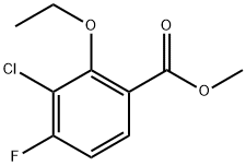 Methyl 3-chloro-2-ethoxy-4-fluorobenzoate 구조식 이미지