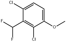 1,3-Dichloro-2-(difluoromethyl)-4-methoxybenzene Structure