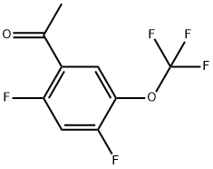 1-[2,4-Difluoro-5-(trifluoromethoxy)phenyl]ethanone Structure