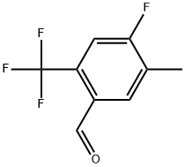 4-Fluoro-5-methyl-2-(trifluoromethyl)benzaldehyde Structure