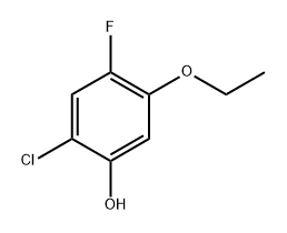 2-chloro-5-ethoxy-4-fluorophenol 구조식 이미지